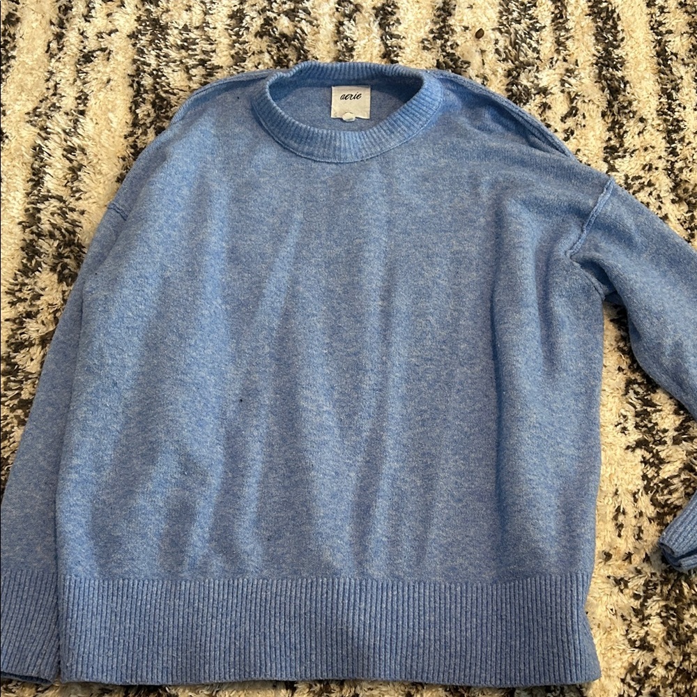 Aerie Sky Blue Crewneck Sweater
